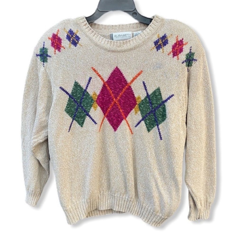 Vintage Elisabeth Argyle Sweater